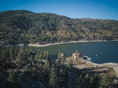 Free stock photo of aerial shot, bird eye view, blue water