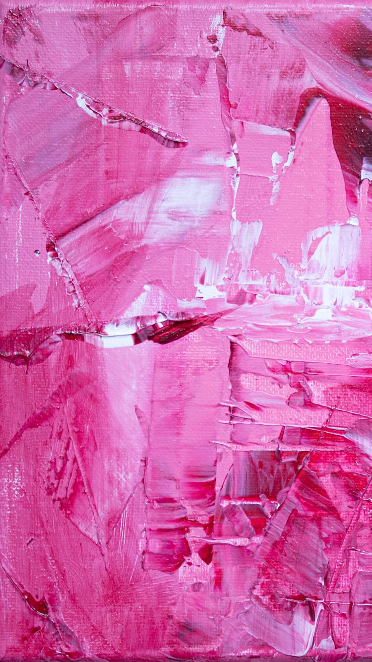 Photo Of A Pink Abstract Painting