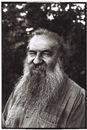 Black and White Portrait of Senior Man With Graying Beard