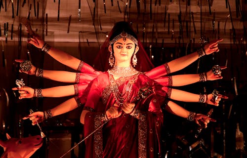 Ingyenes stockfotó alak, durga puja, hindu témában