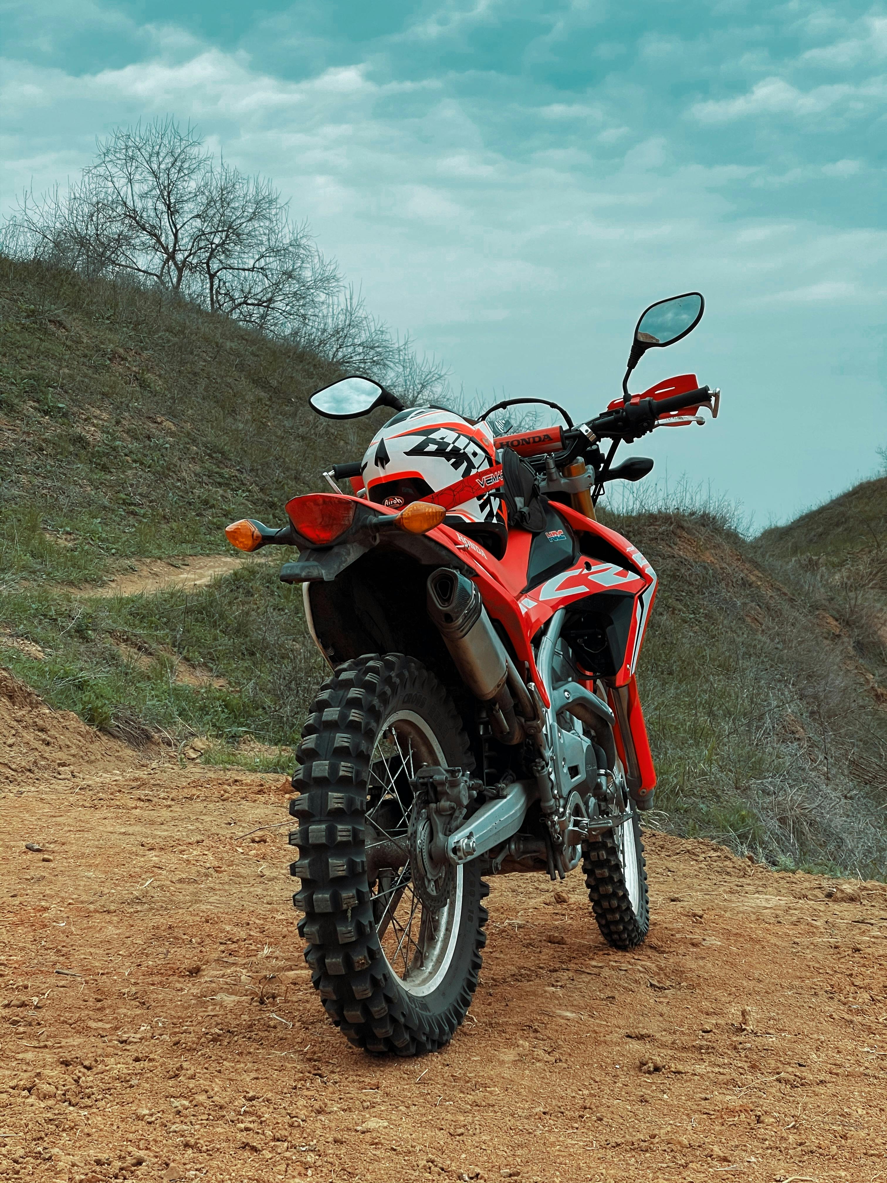 Motorbike on a Hill · Free Stock Photo