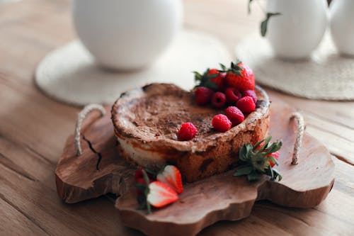 Cake With Strawberry on Top