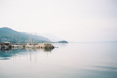 คลังภาพถ่ายฟรี ของ กลางแจ้ง, จอดเรือ, ทะเลสาบ