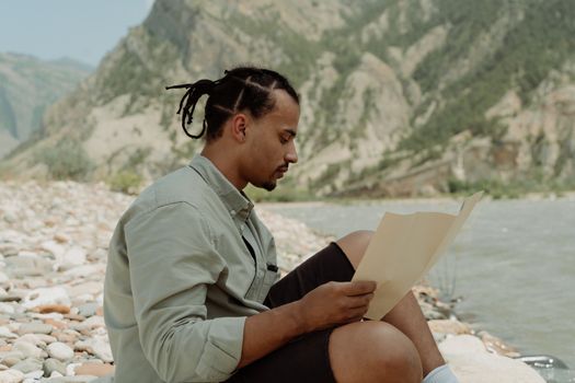 A Man Looking at a Map