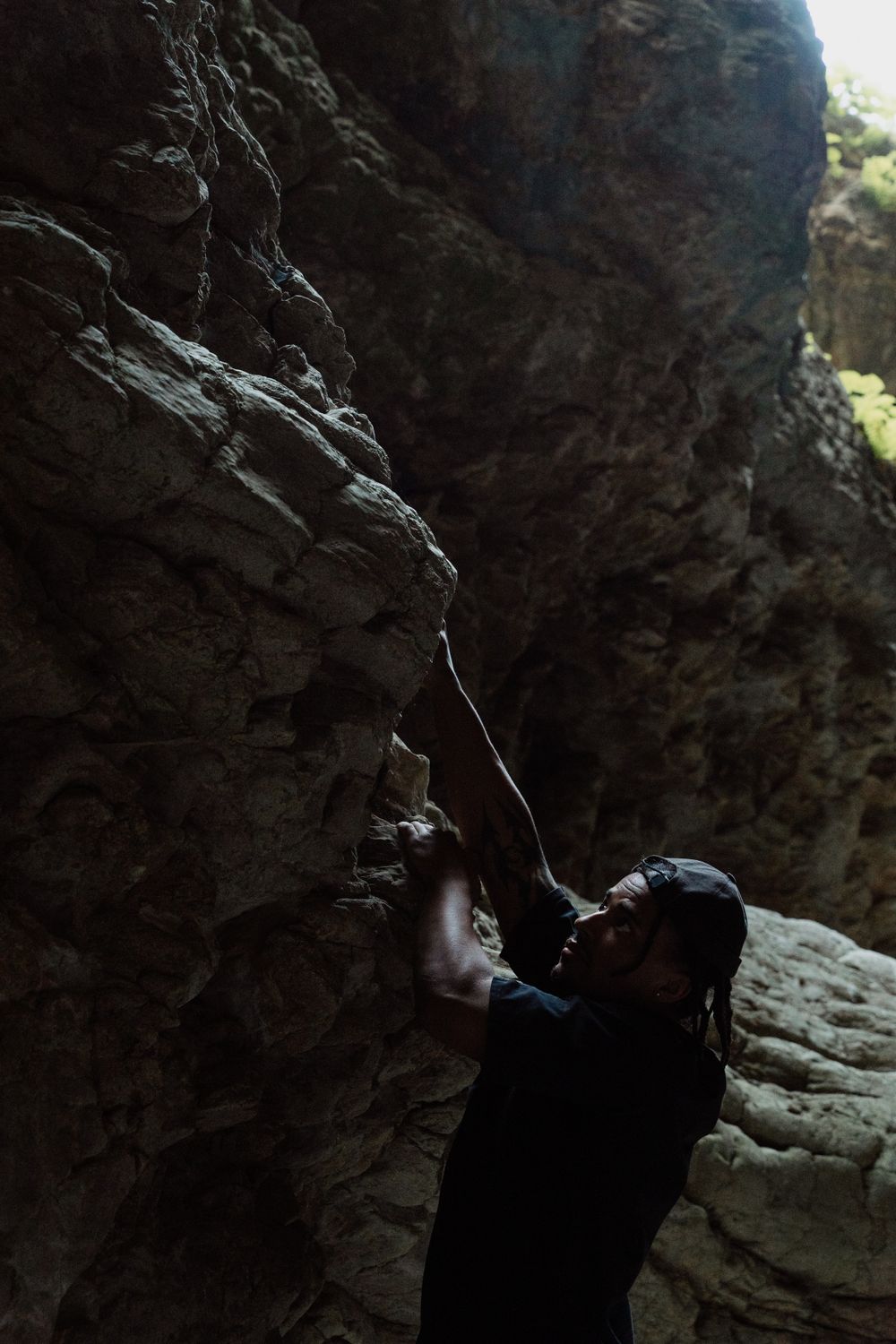 A Man Climbing a Rock · Free Stock Photo