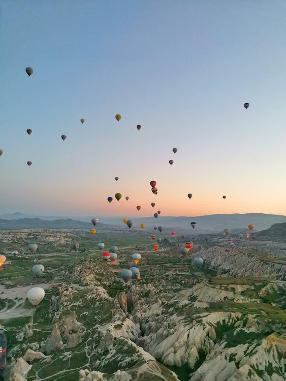 Hot Air Balloons Over Cappadocia · Free Stock Photo