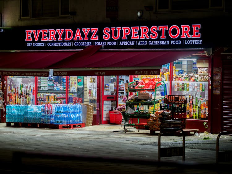 A Store Open At Night