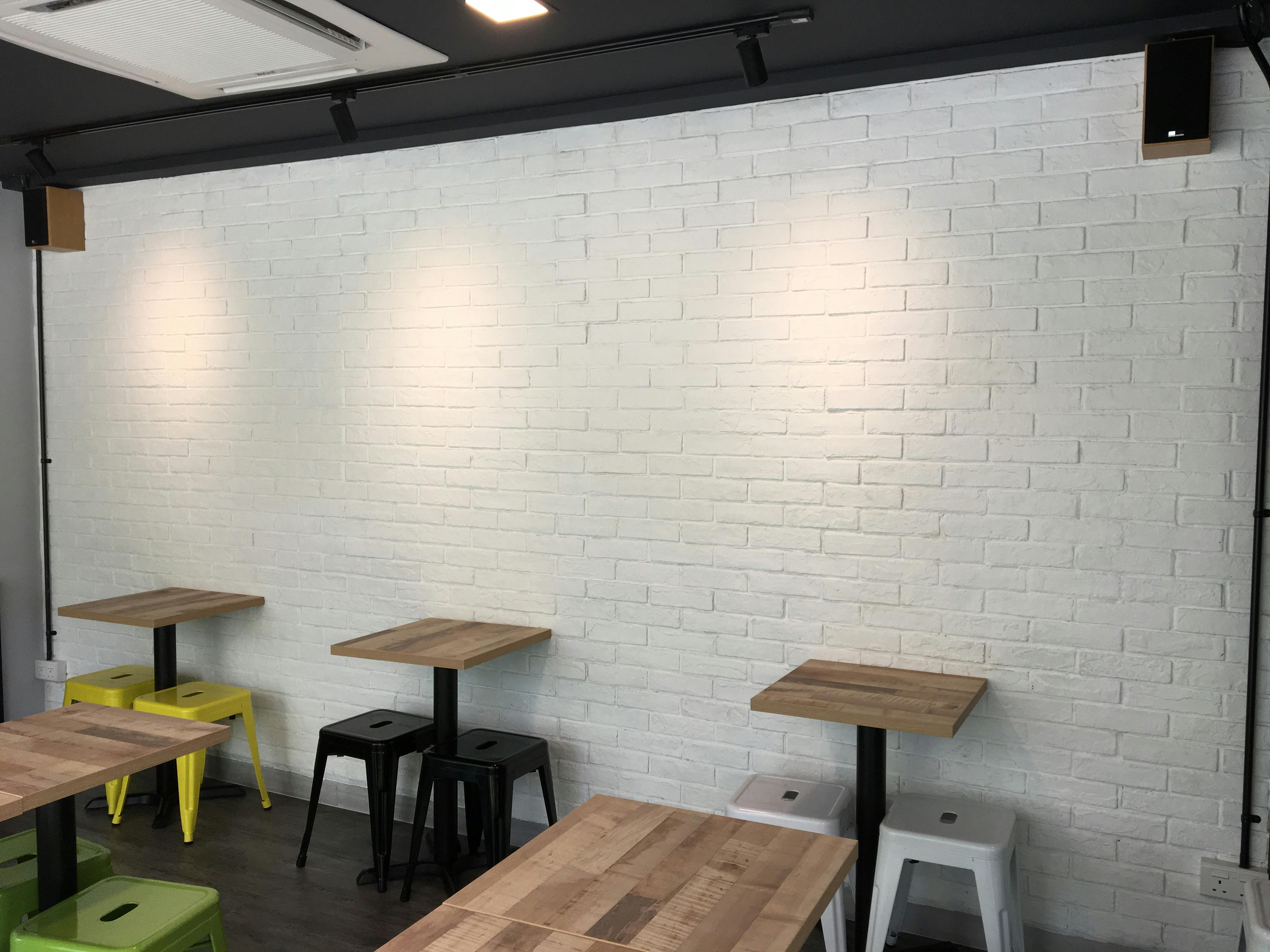 Free stock photo of brick texture, brick wall, café