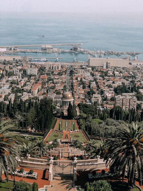 View of Harbor from Bahai Gardens