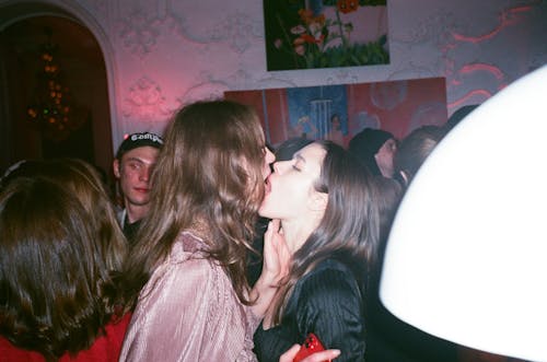 Two Women Kissing Each Other