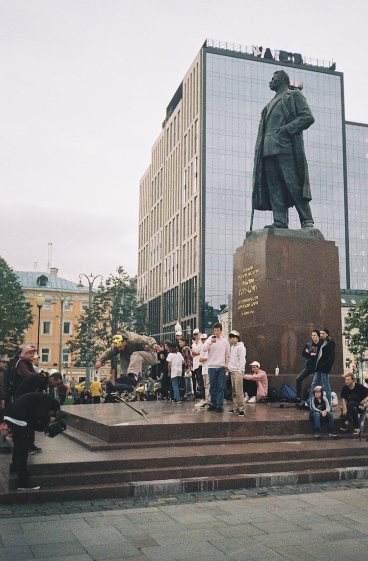 A Statue In A City