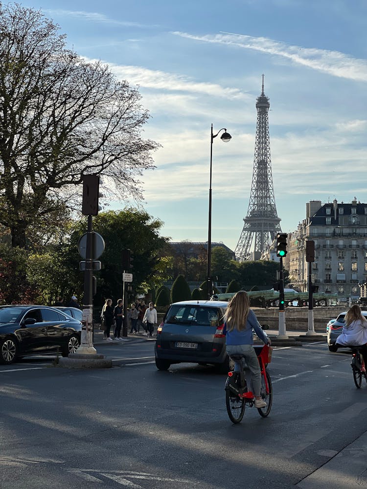 Traffic On Street In Paris