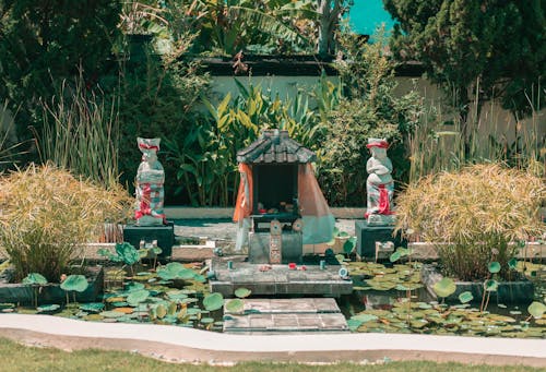 Foto profissional grátis de grama de bali, templo balinês