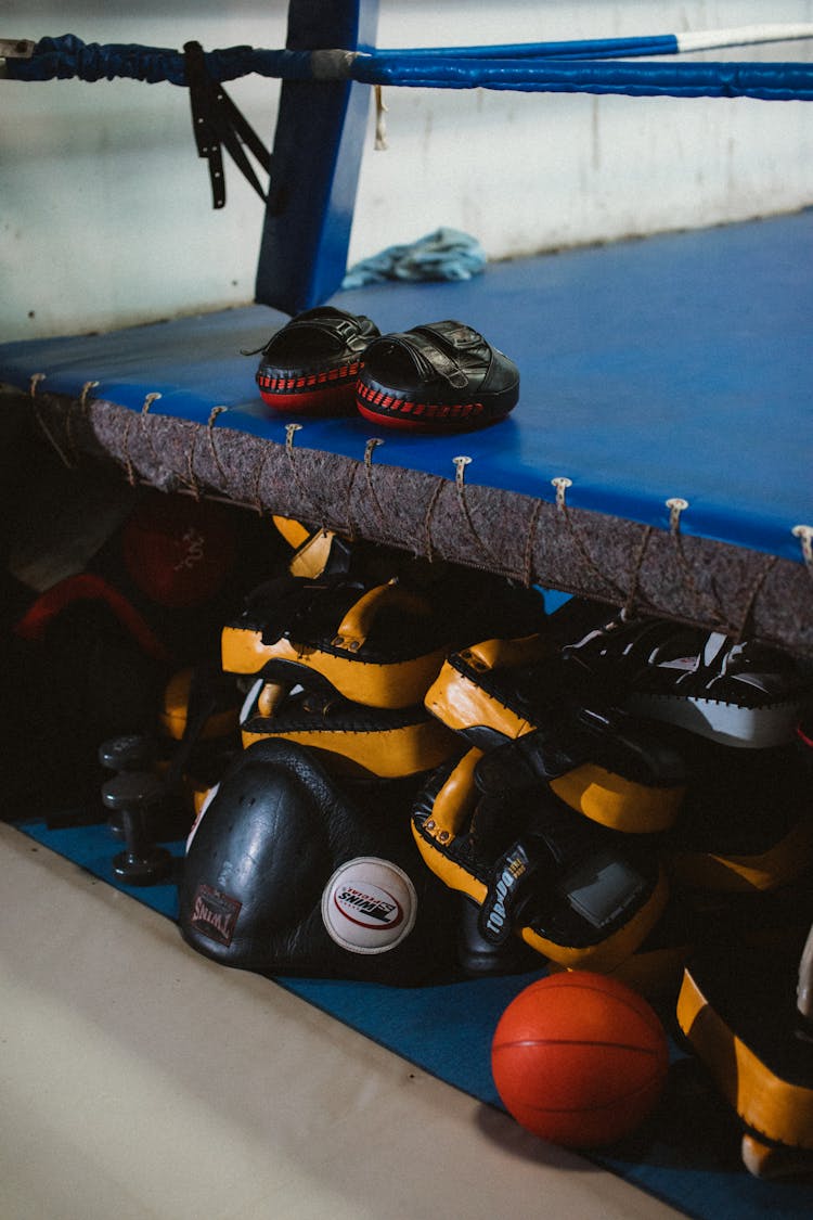 An Image Of Sports Gear And Equipment