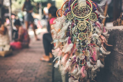 Selective Focus Photography of Dreamcatchers