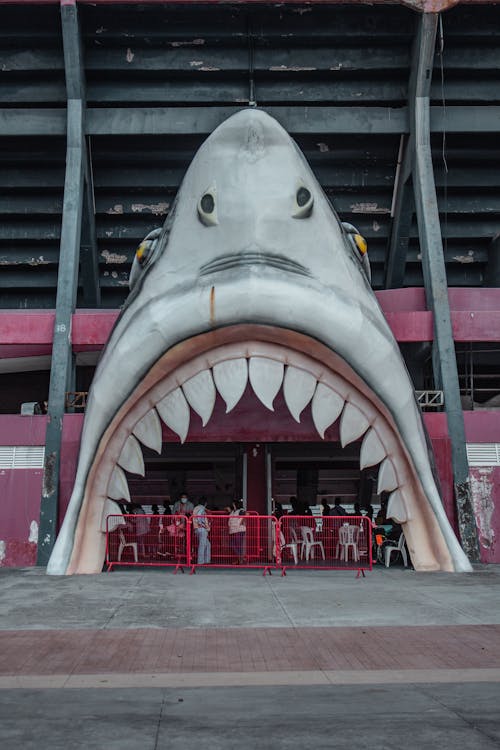 Free Shark Mouth Shaped Entrance Stock Photo