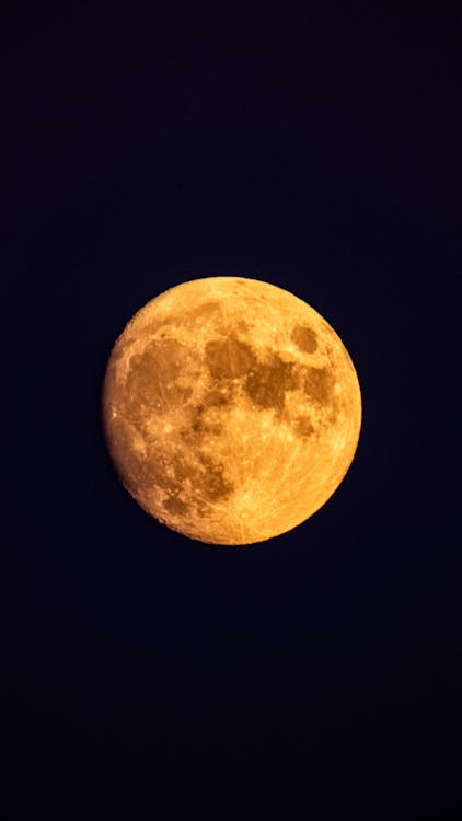 Gratis lagerfoto af fuldmåne, lodret skud, måne