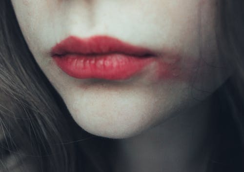 A Close-up Shot of a Person's Lips