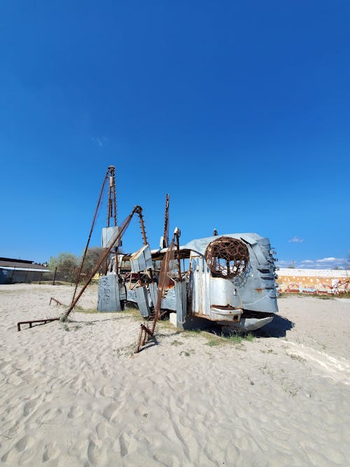 Bus Wreck at Beach