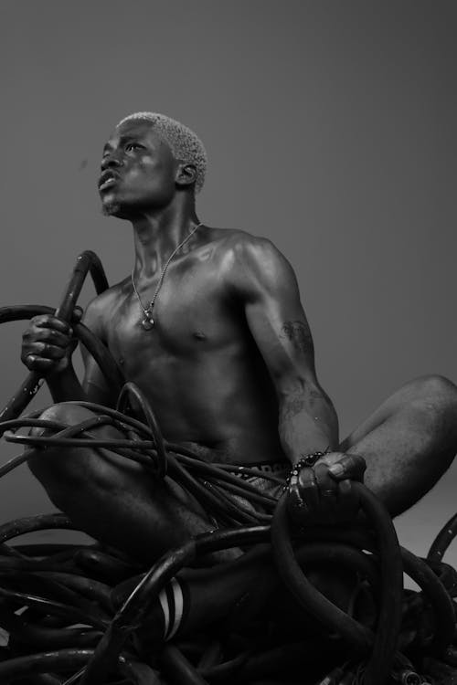 Бесплатное стоковое фото с афро-американец, голый торс, модель