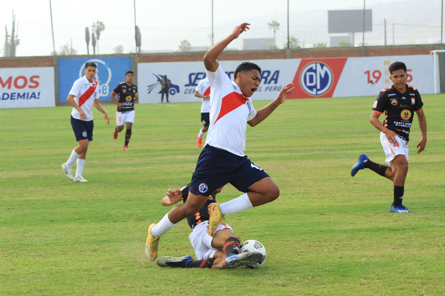 Kevin Pina challenging for possession in midfield during a tense Cape Verde international match