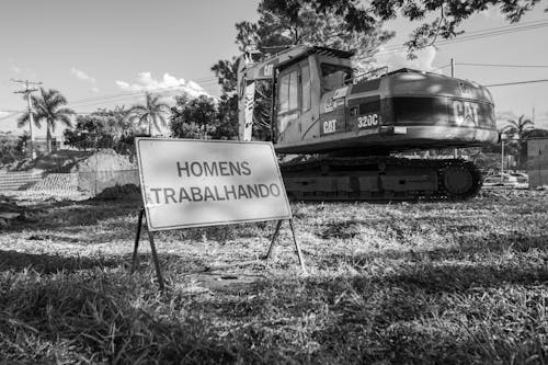 Information Sign at Construction Site