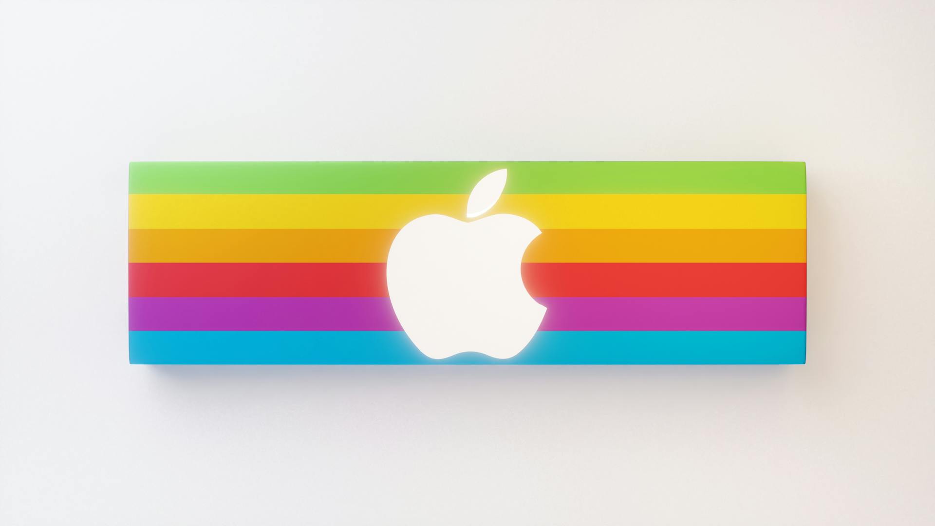 Apple Logo on Rainbow