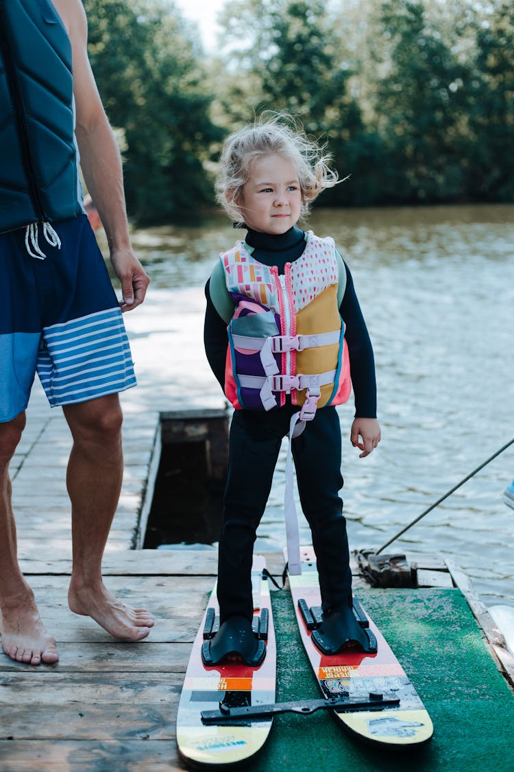 Young Girl Ready To Wake Boarding