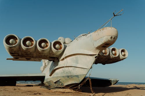 Fotos de stock gratuitas de abandonado, chatarra, ekranoplan