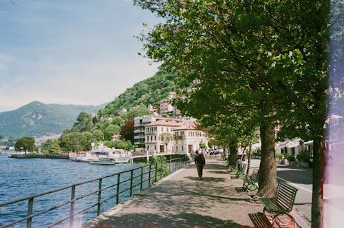 Sunny Weather over Coastal Promenade