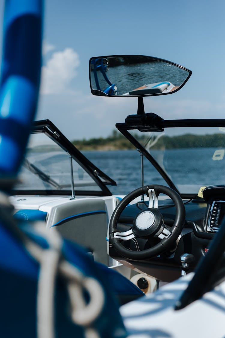 View On Lake From Motorboat