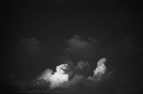 Monochrome of Night Sky