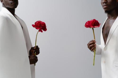 Základová fotografie zdarma na téma africké muži, bílé pozadí, bílý oblek
