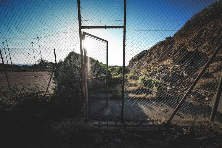 Fence And An Open Gate 