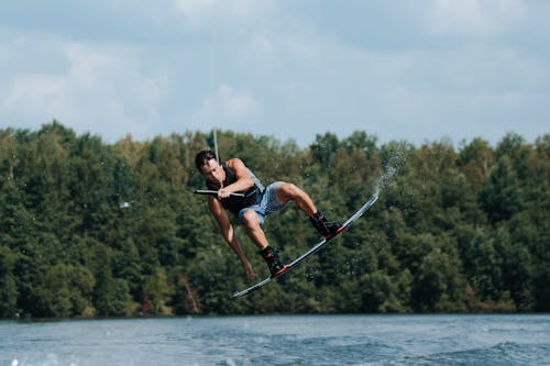 Man Wakeboarding 