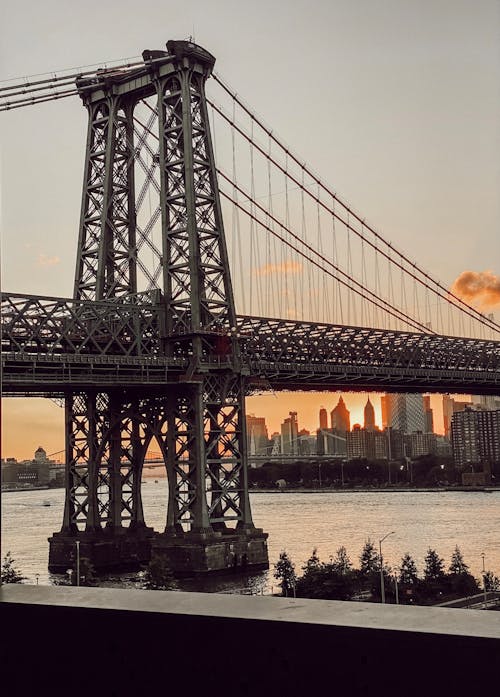 Free 
The Williamsburg Bridge in New York Stock Photo