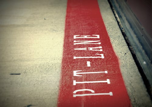 Free stock photo of lomo, pit lane, red line