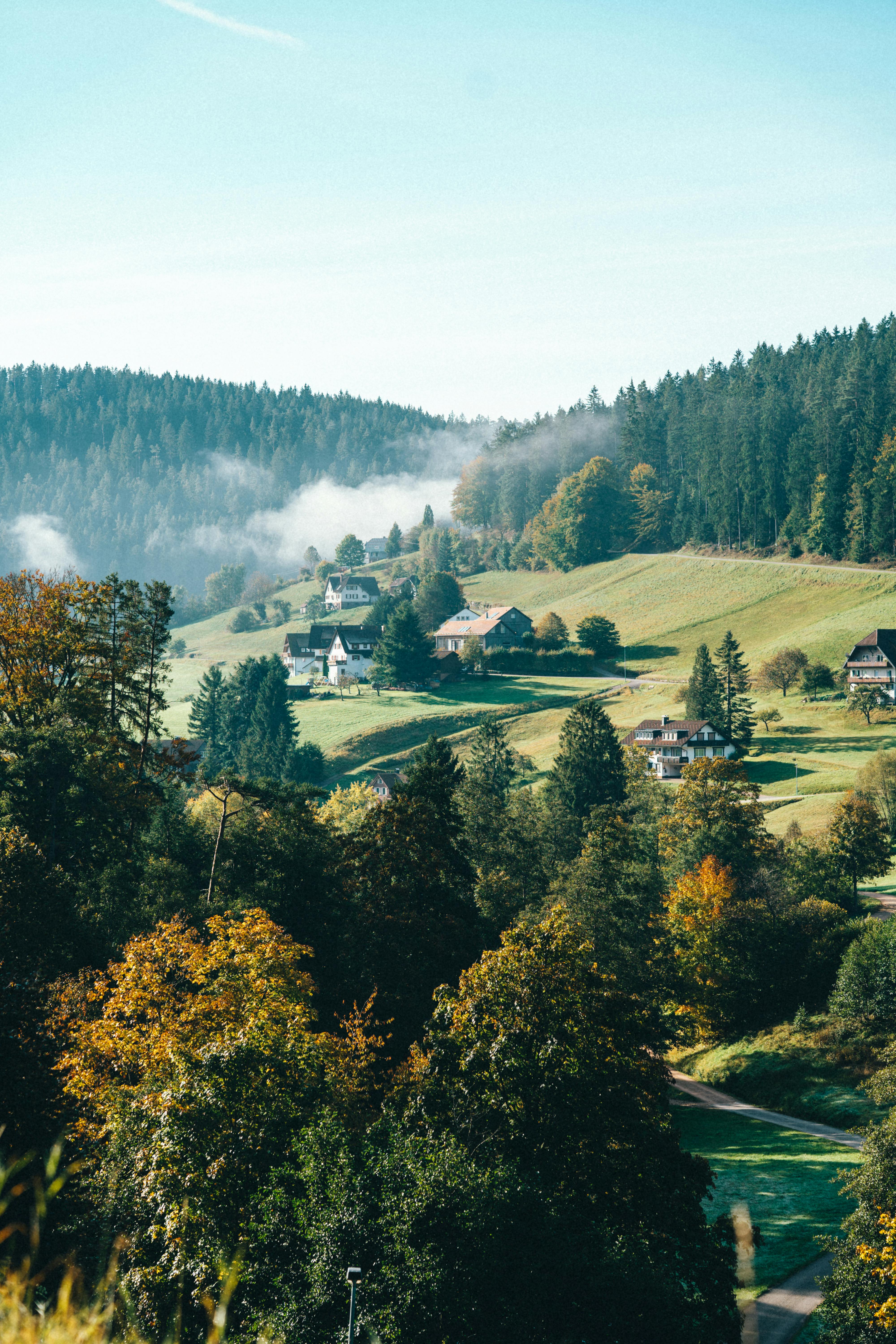 houses in valley