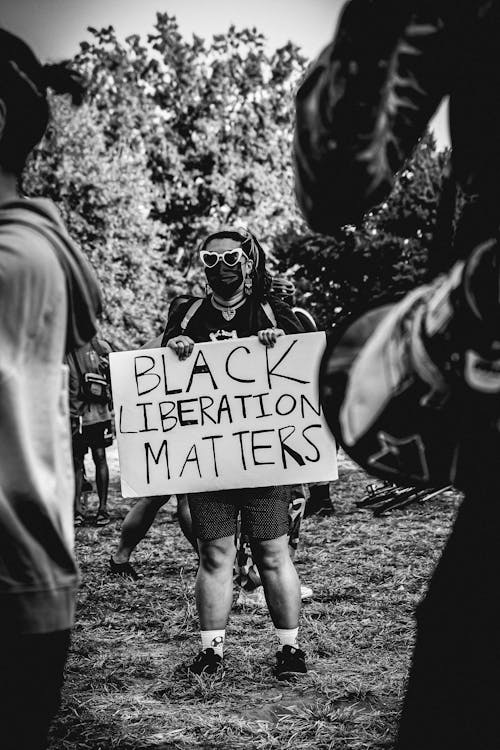 Man Protest against Racism