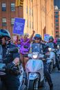 Police Escorting the Rallyists
