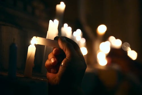 Free stock photo of candle, death, demonstration Stock Photo