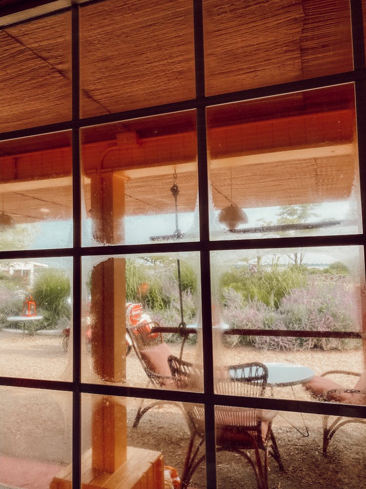 Chairs And A Table At The Porch