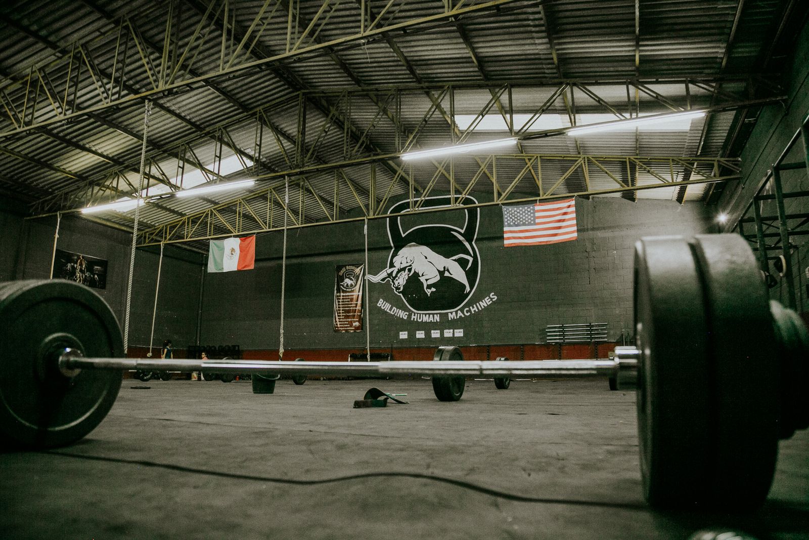 Industrial gym interior