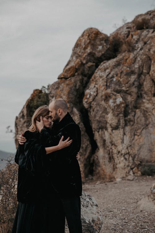 Portrait of Hugging Couple