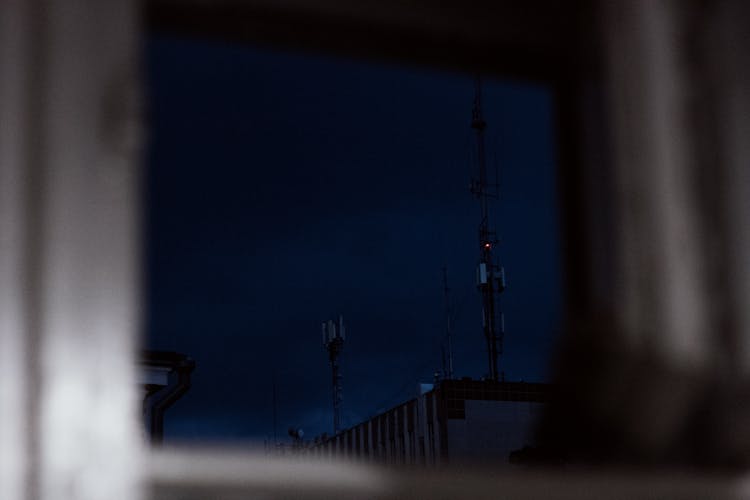 Antennas On A Building Top 