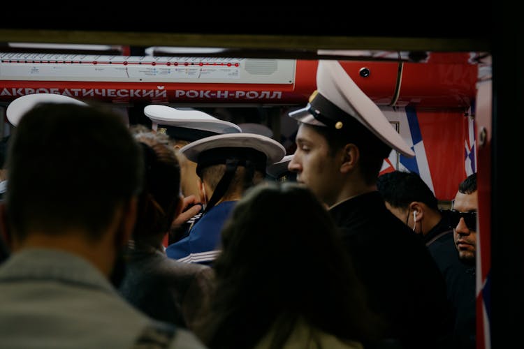 People Crowded In Metro