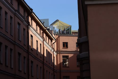 Windows of a Brown Building