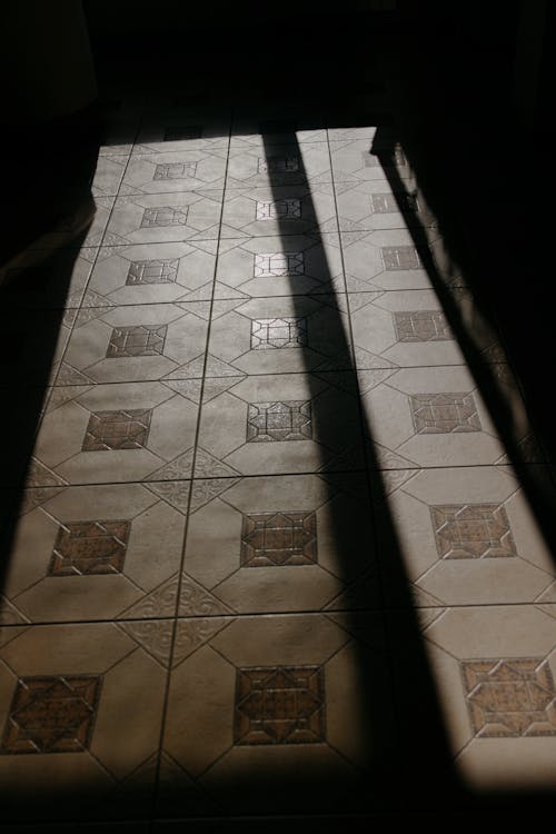 Brown and Beige Floor Tiles