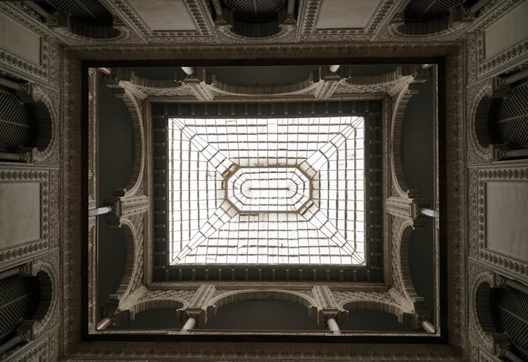 Alcazar Of Seville Ceiling, Spain 