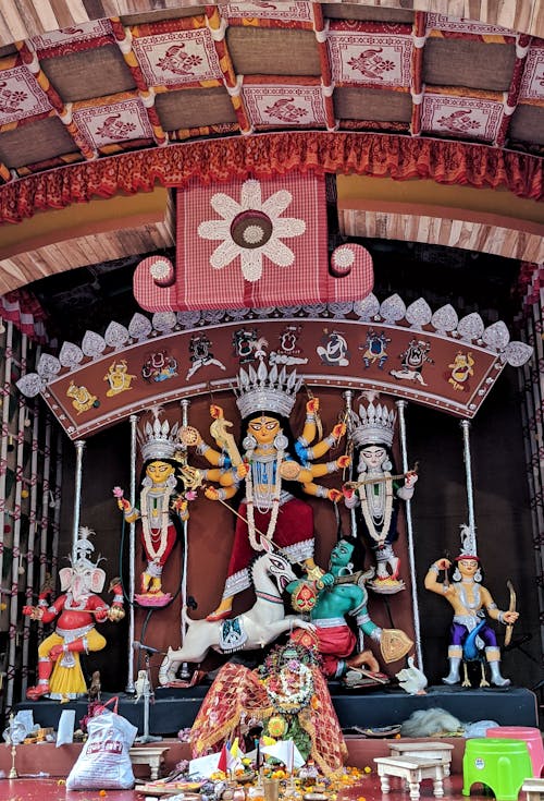 durga puja, 동상, 불교의 무료 스톡 사진